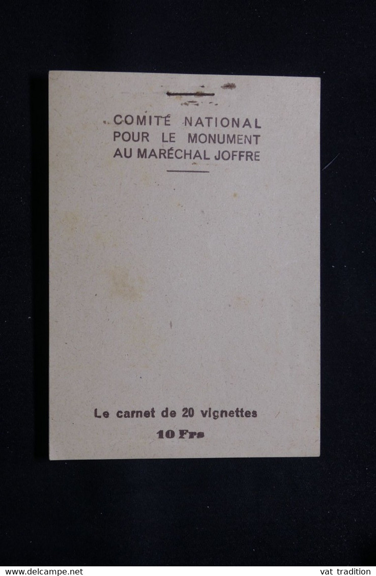 FRANCE - Carnet De 20 Vignettes Au Maréchal Joffre - L 78656 - Blocs & Carnets