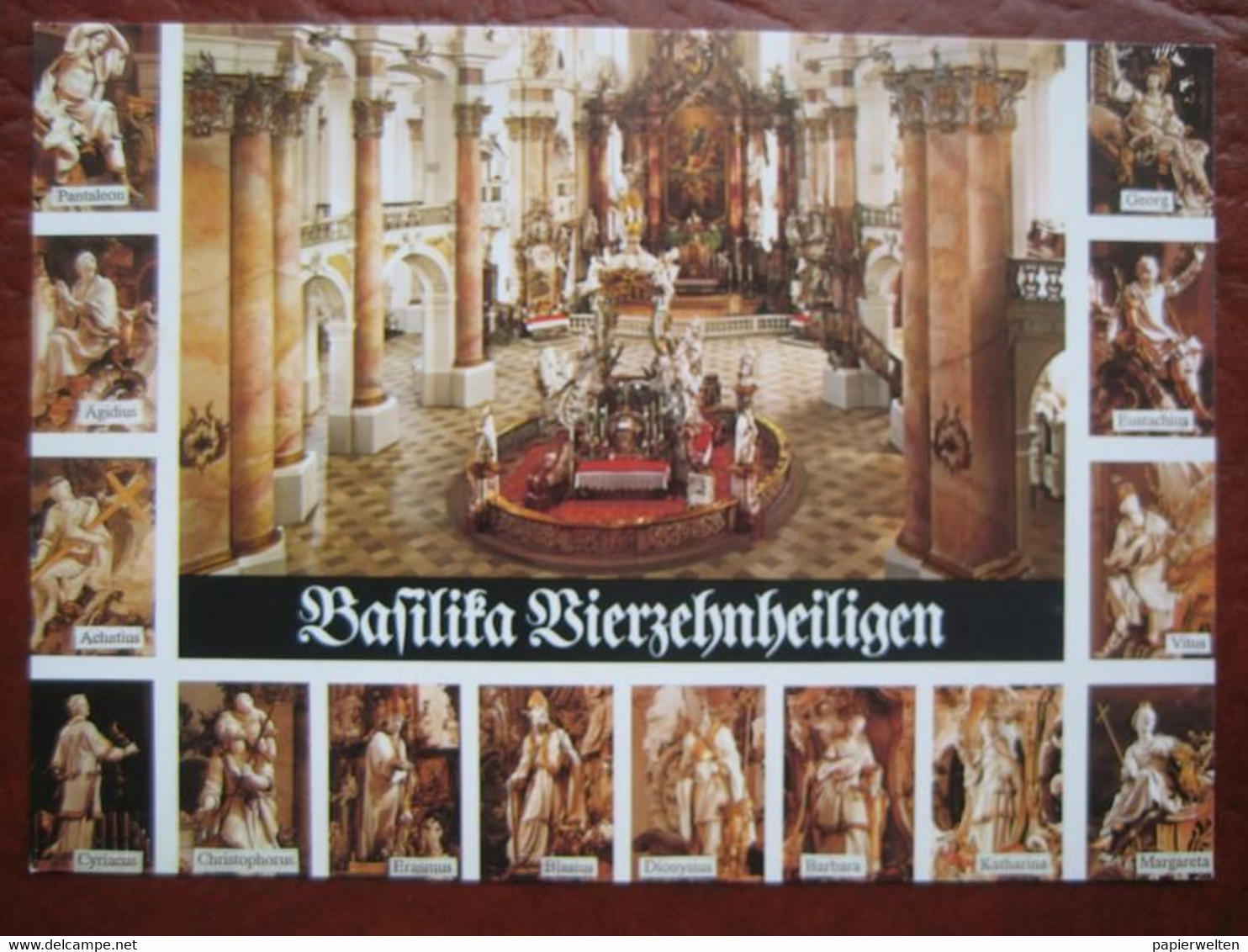 Bad Staffelstein (Lichtenfels) - Mehrbildkarte "Basilika Vierzehnheiligen" - Staffelstein