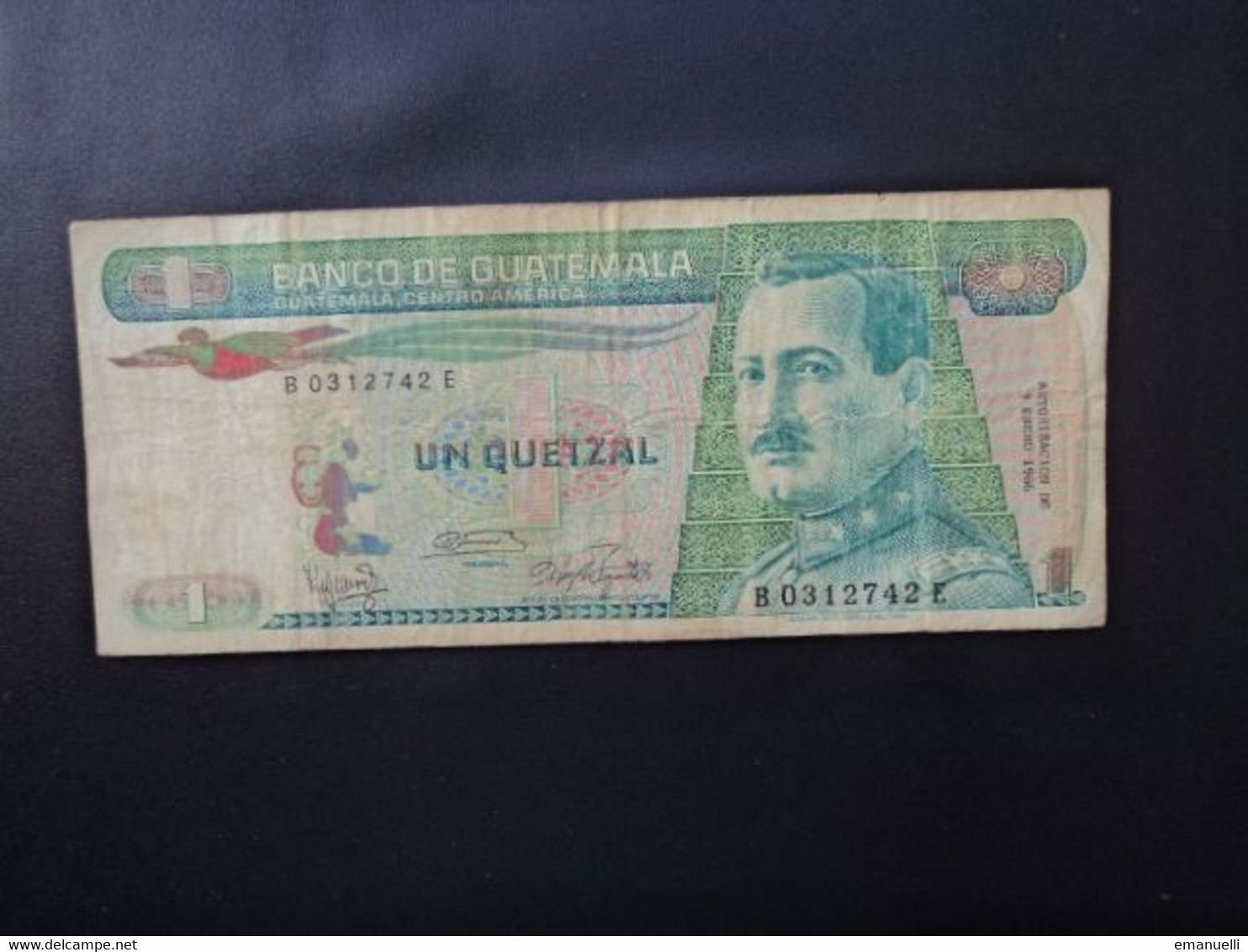 GUATEMALA : 1 QUETZAL   3.1.1986   P 66     TB * - Guatemala