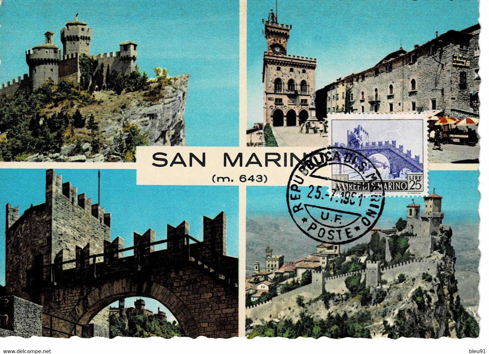 CARTE MAXIMUM SAINT MARIN REPUBLICA DI SAN MARINO - Other & Unclassified