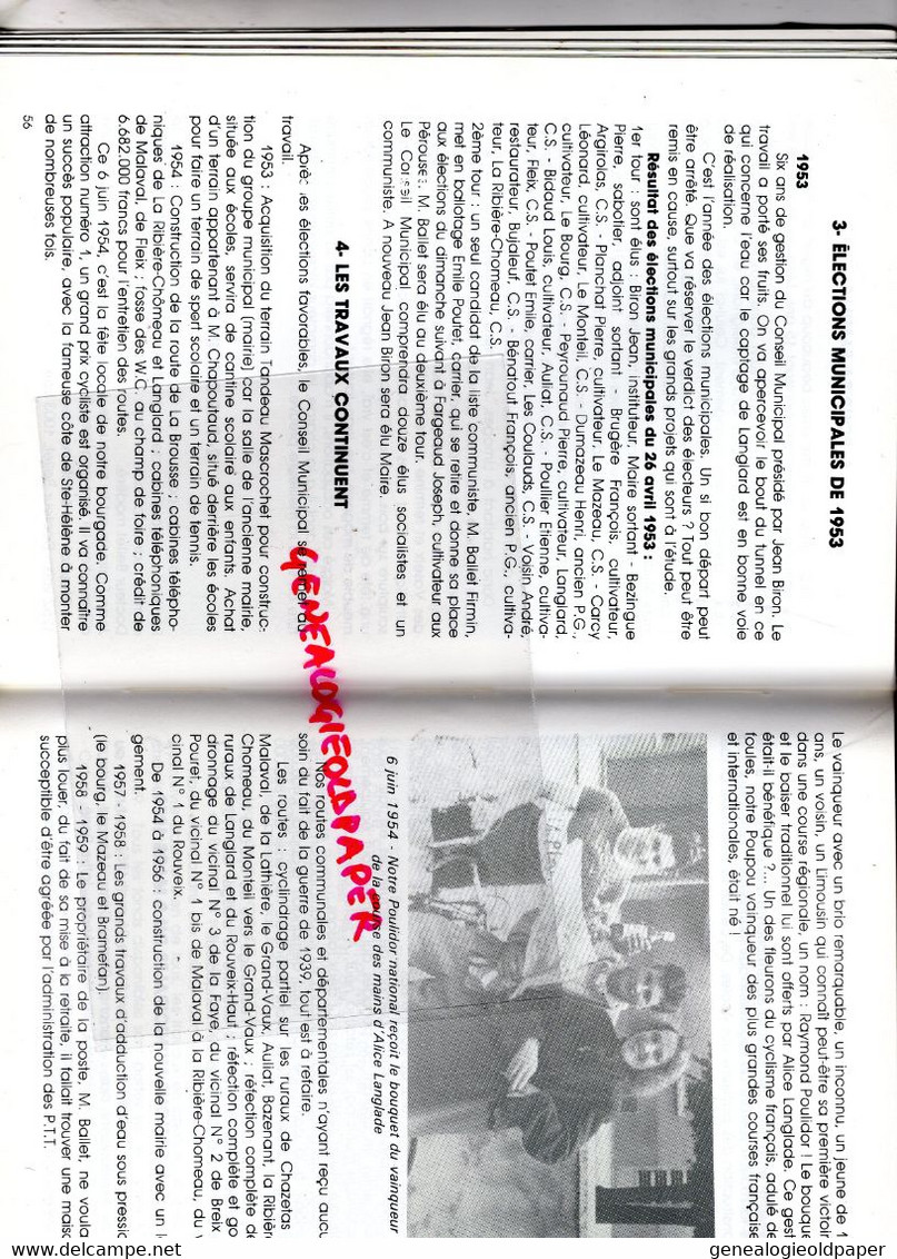 87- BUJALEUF- JEAN BIRON MAIRE DE 1947 A 1988- SA VIE SON OEUVRE- HENRI BOUNY -EDITIONS DE LA VEYTIZOU NEUVIC ENTIER - Limousin