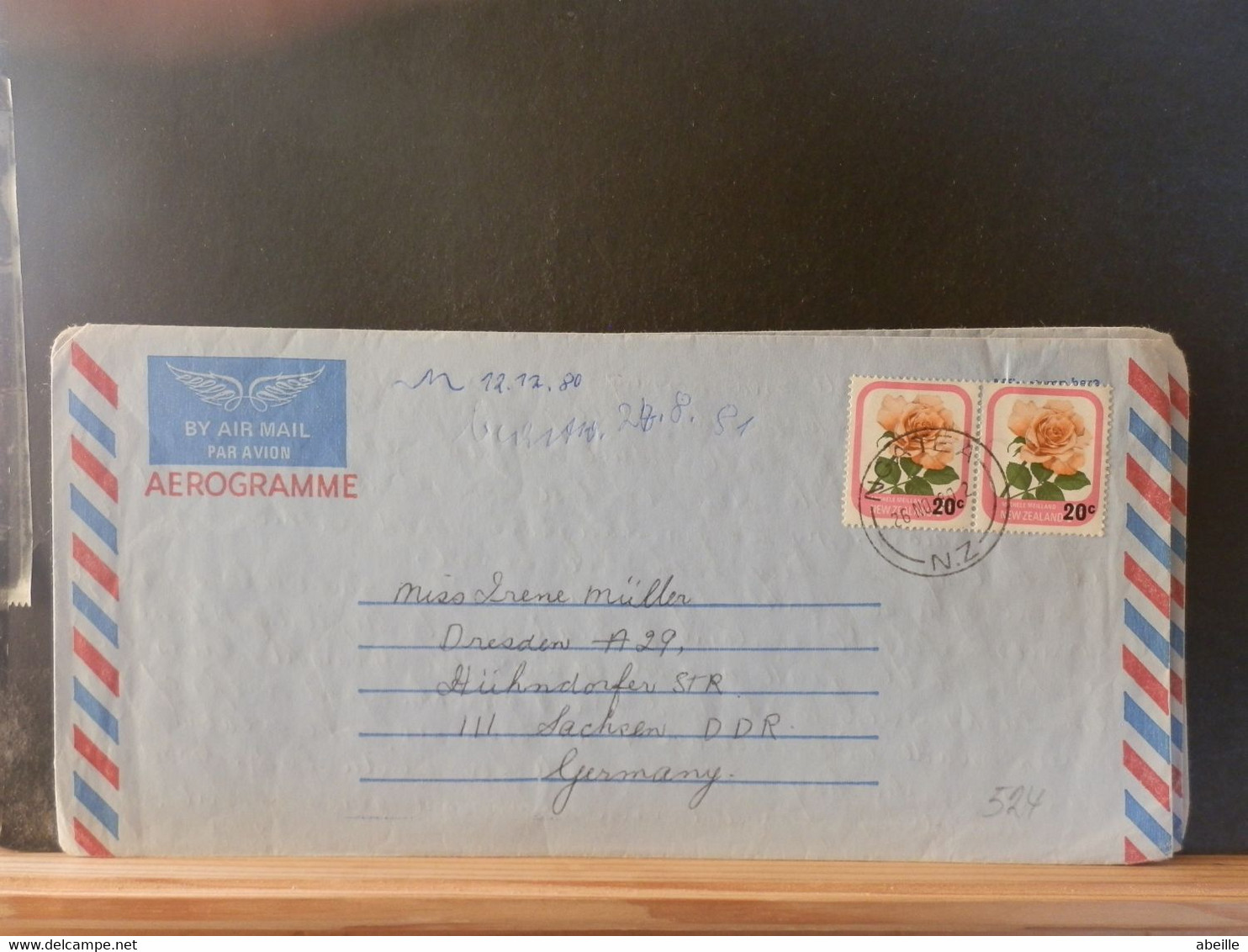 AEROGRAMME LOT 524: AEROGRAMME NEW ZEALAND - Postal Stationery