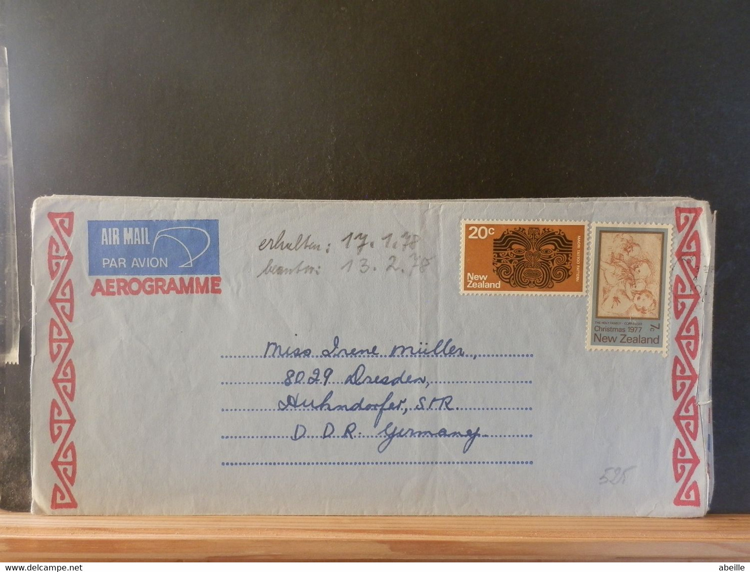 AEROGRAMME LOT 525: AEROGRAMME NEW ZEALAND - Entiers Postaux