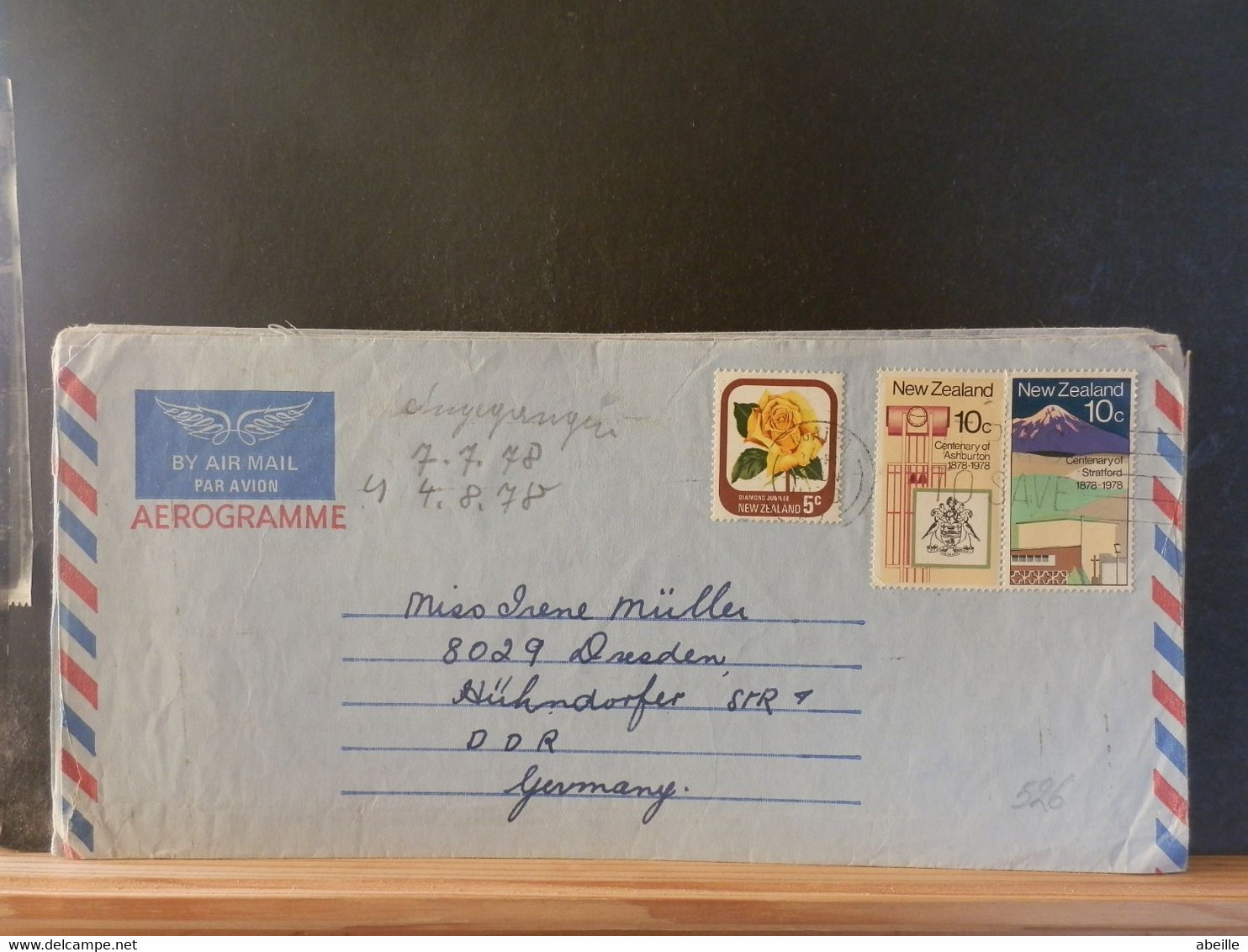 AEROGRAMME LOT 526: AEROGRAMME NEW ZEALAND - Entiers Postaux