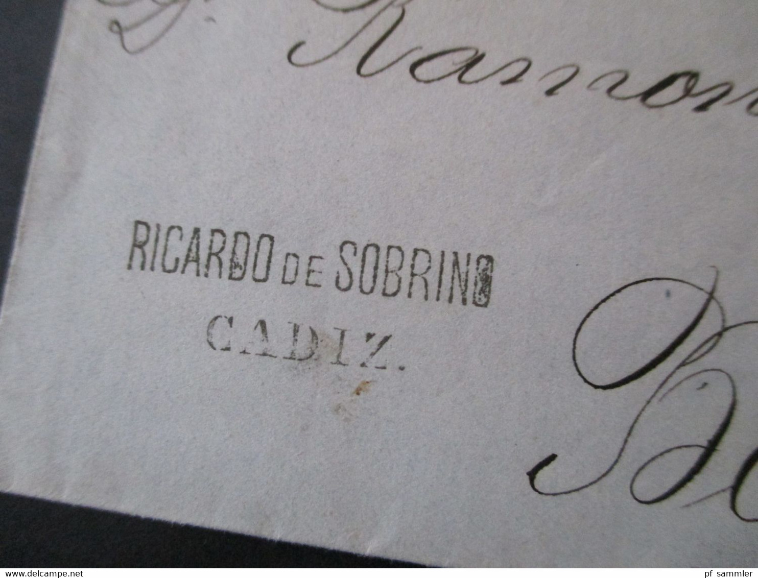 Spanien 1878 Nr. 168 MiF Mit Kriegssteuermarke Nr 13 Stempel Cadiz Fernbrief Nach Barcelona Faltbrief Ohne Inhalt - Cartas & Documentos