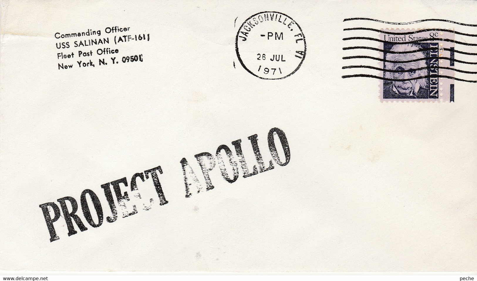 N°832 N -lettre (cover) Cachet Project Apollo - America Del Nord