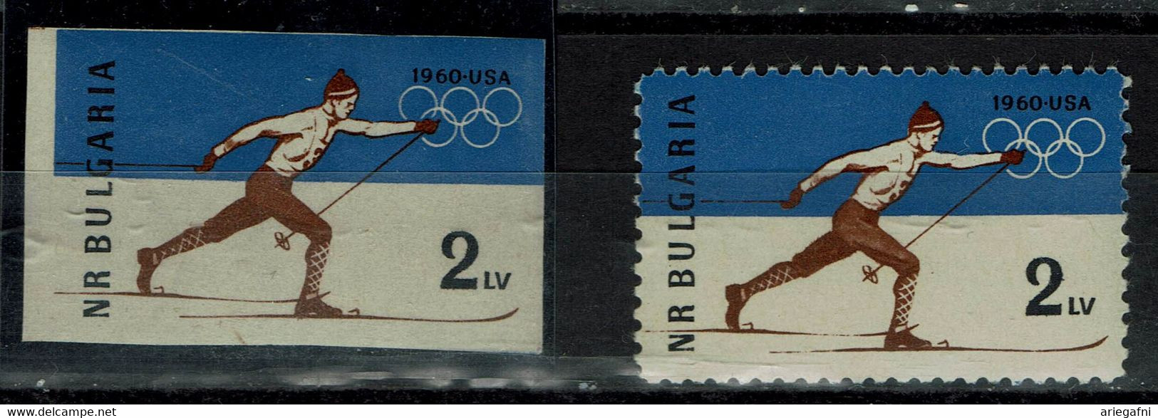 BULGARIA 1960 WINTER OLYMPICS GAMES SQUAW VALLEY  MI No 1153A+B MNH VF!! - Invierno 1960: Squaw Valley