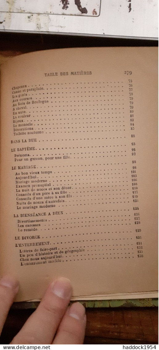 Le Nouveau Savoir-vivre PAUL REBOUX Flammarion 1930 - Sociologia