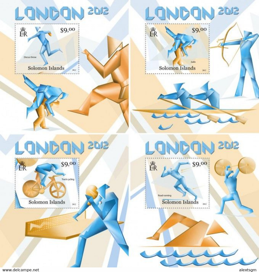 SOLOMON Isl. 2012 - London Olympics, Table Tennis. OFFICIAL Deluxe Sheets [SLM12116dlx] - Tennis Tavolo