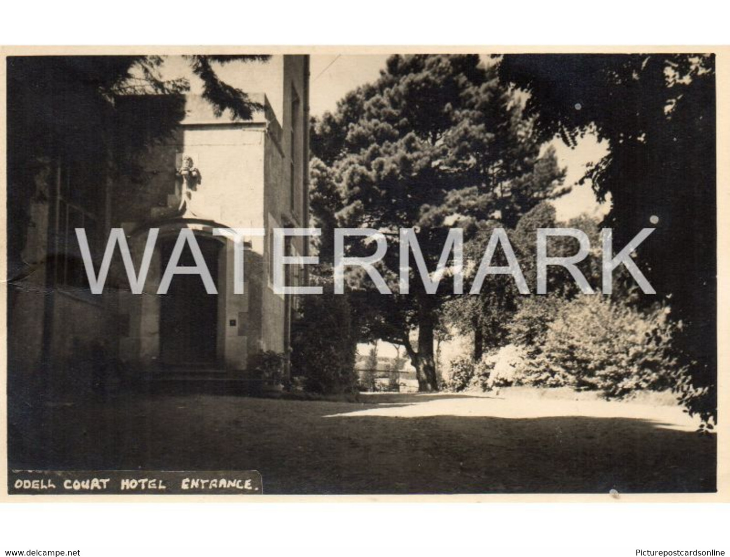 ODELL COURT HOTEL ENTRANCE OLD R/P POSTCARD MINEHEAD SOMERSET PHOTO BY MANSFIELDS OF MINEHEAD - Minehead