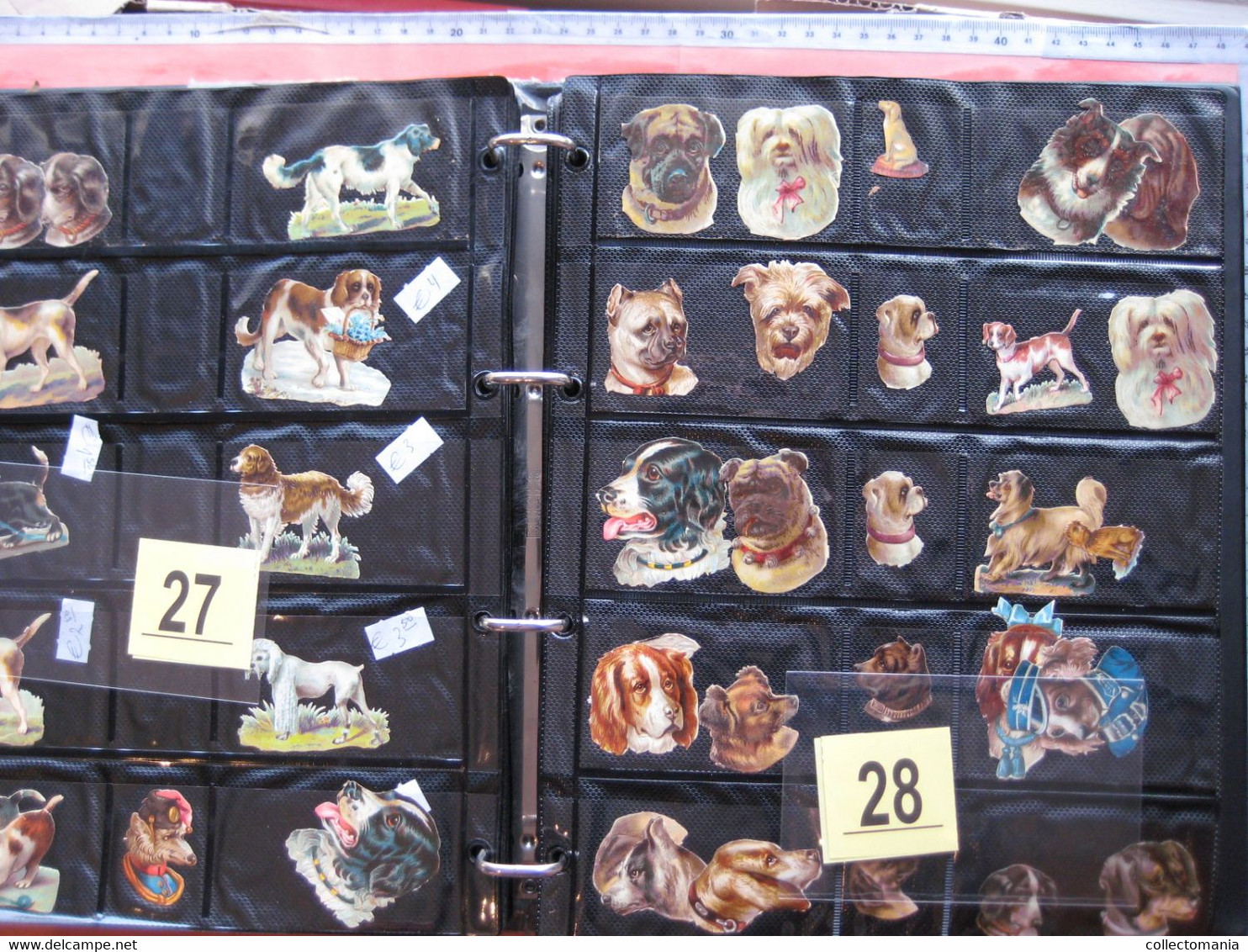 SCRAPS_MAP25 COLLECTION anno 1880 à 1900 Litho prints (count yourself ) die-cuts anthropomorph Dogs Hunden Chien