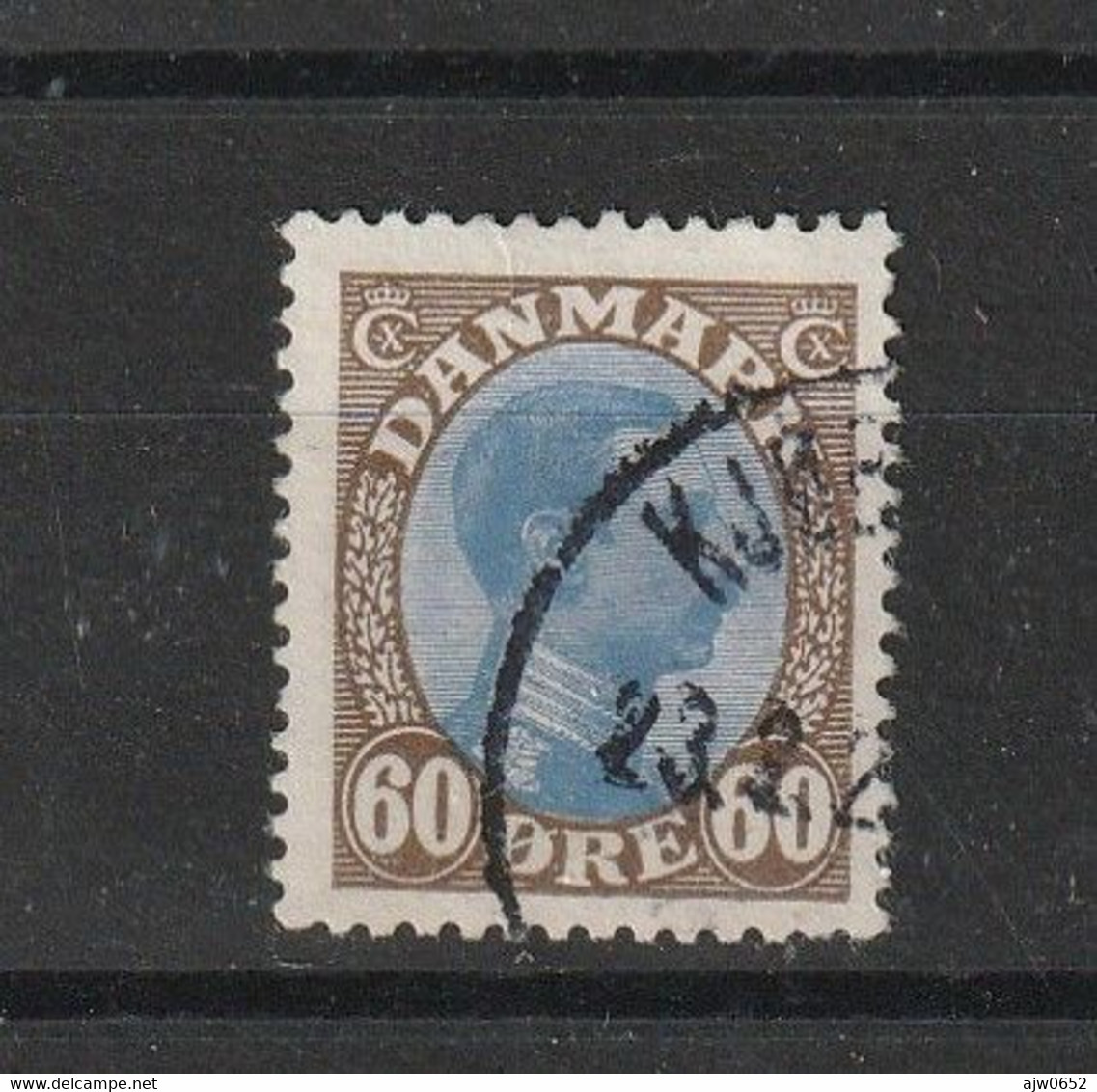 1921 CHRISTIAN X 60 ORE ULTRAMARINE & BROWN FINE USED - Other & Unclassified