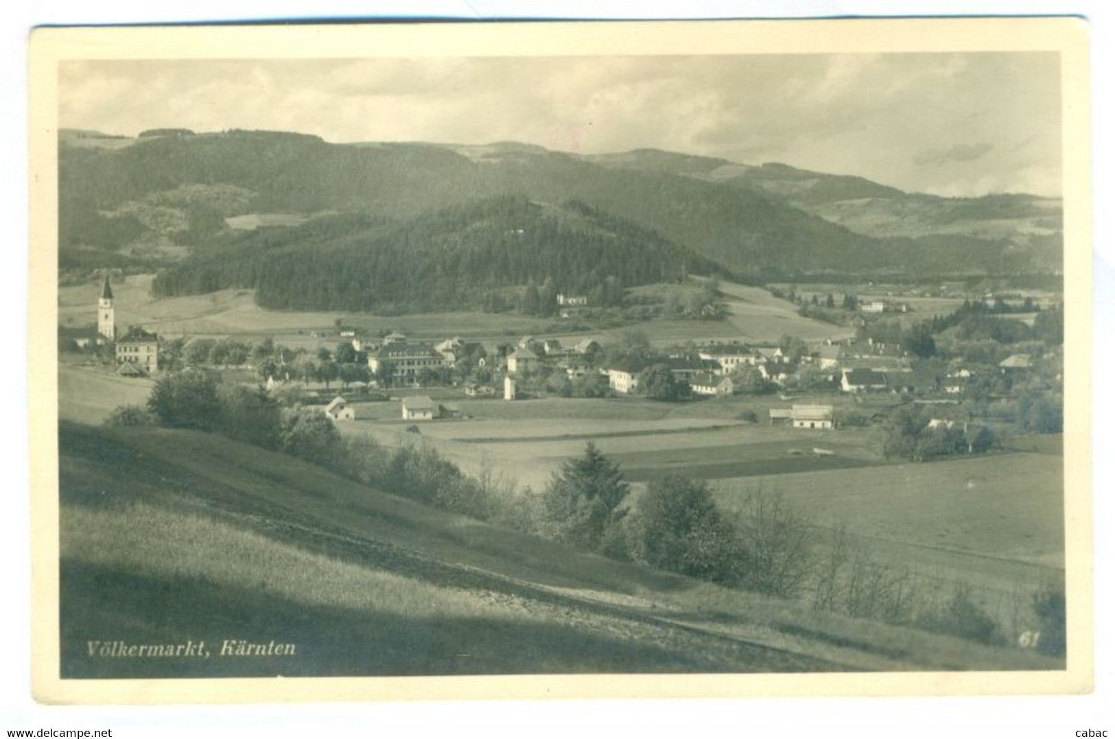 Völkermarkt, Cca. 1930s, Velikovec, Kärnten Koroška Verlag Anton Atzwanger, Österreich, Austria, Panorama, Kirche - Völkermarkt