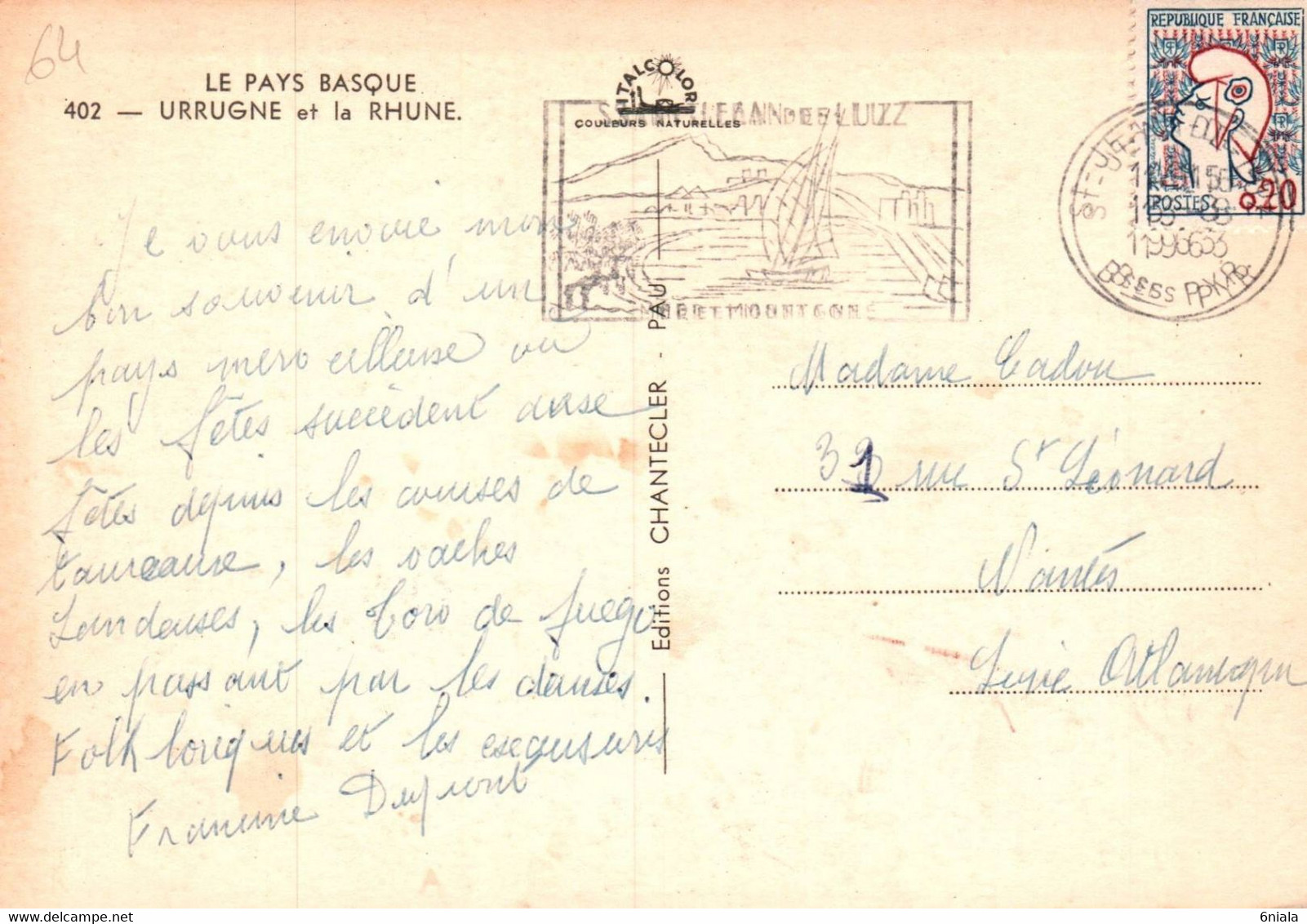 4702 Carte Postale URRUGNE Et  La RHUNE  Le Pays  Basque      64 Pyrénées Atlantique - Urrugne