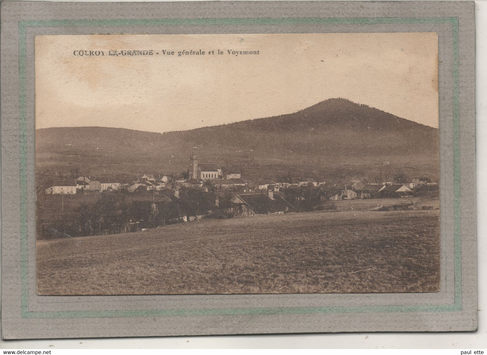 CPA - (88) COLROY-la-GRANDE - Vue Générale Sur Le Bourg Et Le Voyemont En 1924 - Colroy La Grande