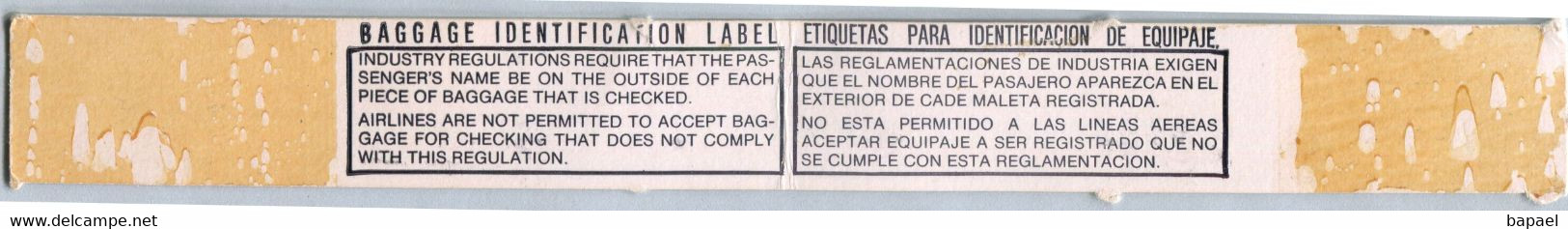 Étiquette De Bagages - Air California (Recto-Verso) - Étiquettes à Bagages