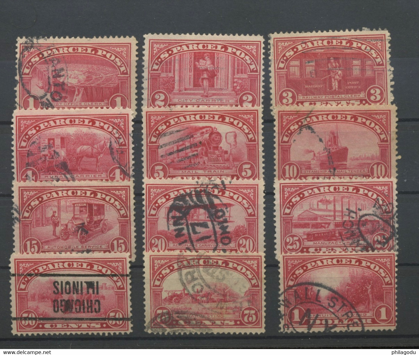 Q1/12. Fine Set USED Of Parcels. Nice Ø. In Scott 2001 Was 170-dollars - Paketmarken