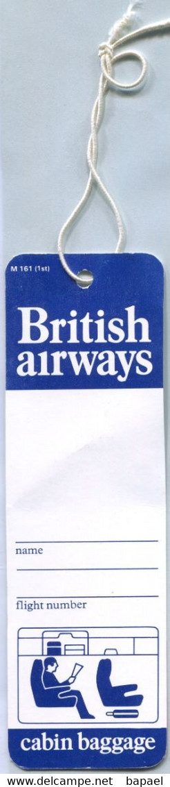 Étiquette De Bagages - British Airways - Club (Cabin Baggage) (Recto-Verso) - Étiquettes à Bagages