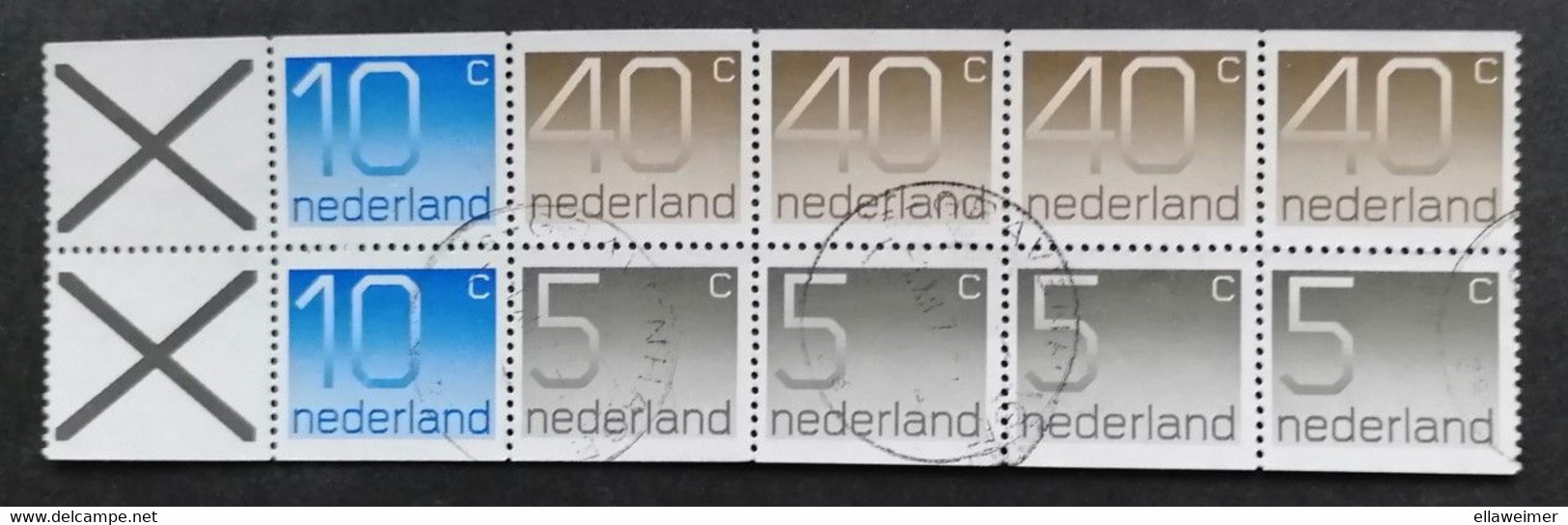 Nederland/Netherlands - Blok Uit Postzegelboekje Nr. PB21A (gestempeld/used) - Non Classés