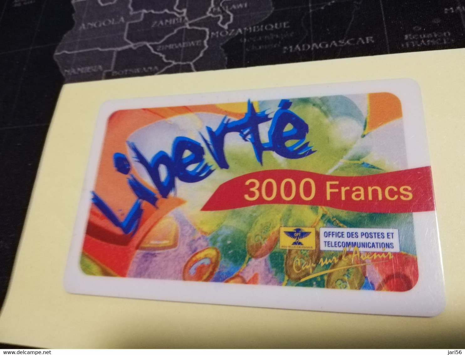 NOUVELLE CALEDONIA  PREPAID CARD  3000  FRANCS LIBERTE     OPT    ** 3869 ** - Nouvelle-Calédonie