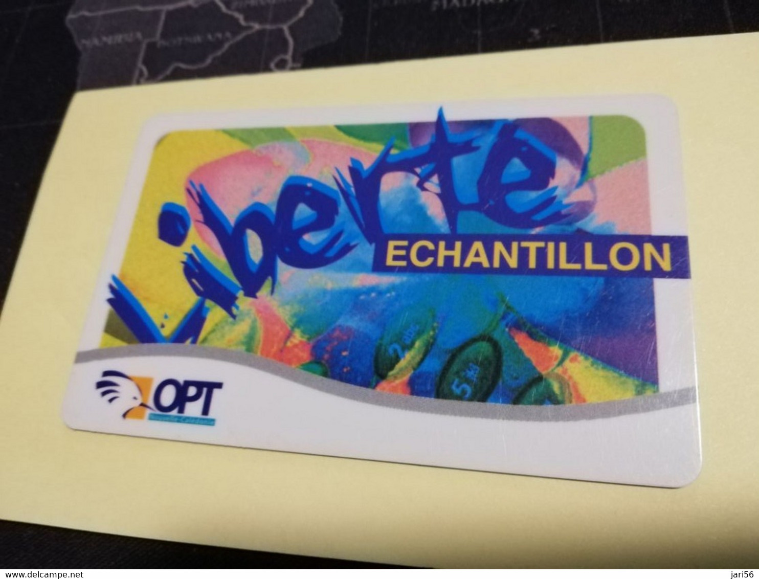 NOUVELLE CALEDONIA  PREPAID CARD  ECHANTILLON  LIBERTE     OPT    ** 3872 ** - Nouvelle-Calédonie