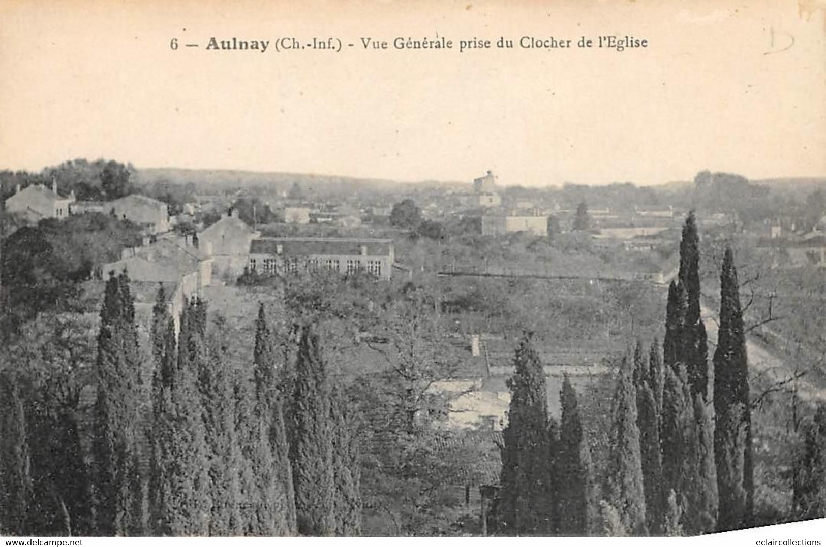 Aulnay De Saintonge       17      Vue Générale Prise Du Clocher          (voir Scan) - Aulnay