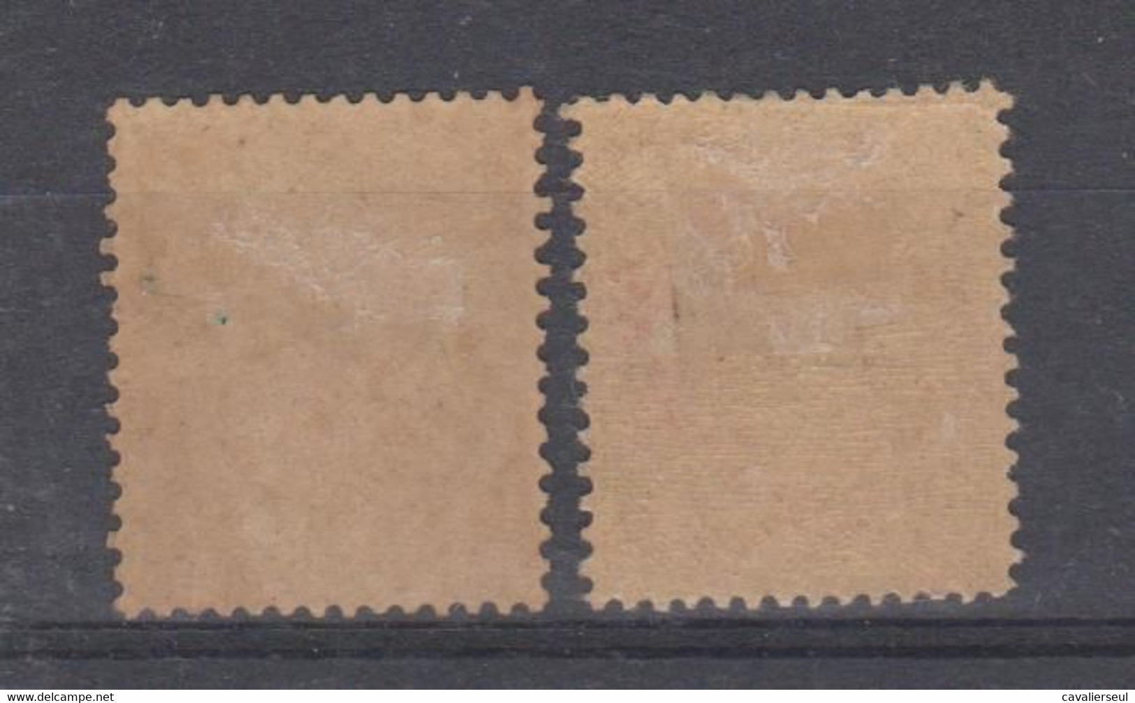 N°129* X 2 Neufs 1er Sans Gomme Et 2e Avec Charnière - 1903-60 Säerin, Untergrund Schraffiert