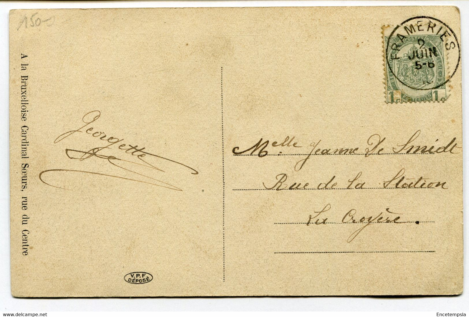CPA - Carte Postale - Belgique - Frameries - L'Eglise - 1910 (DG14909) - Frameries