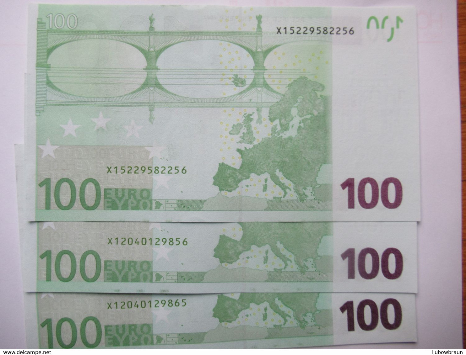 100 Euro-Schein X ( R006, R009), Draghi, Unc. Preis Pro Schein - 100 Euro