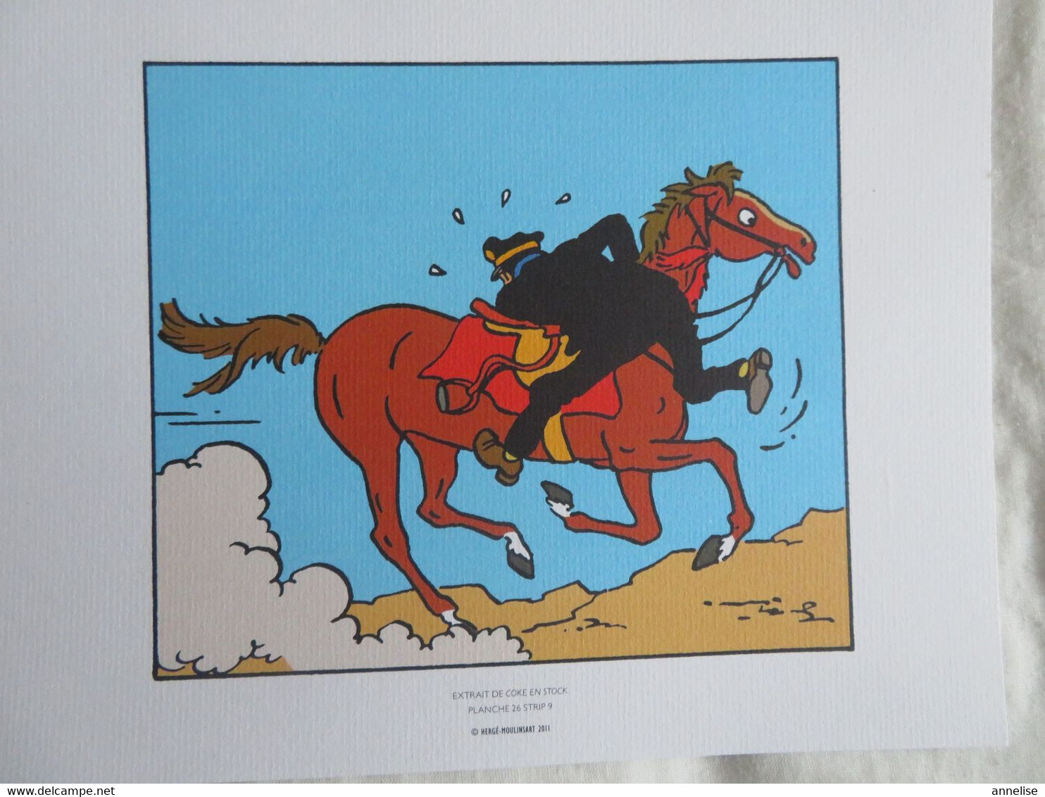 Planche TINTIN  "Coke En Stock"  N°26 Strip 9 Ed Hergé-Moulinsart 2011 Ex Libris - Illustratoren G - I