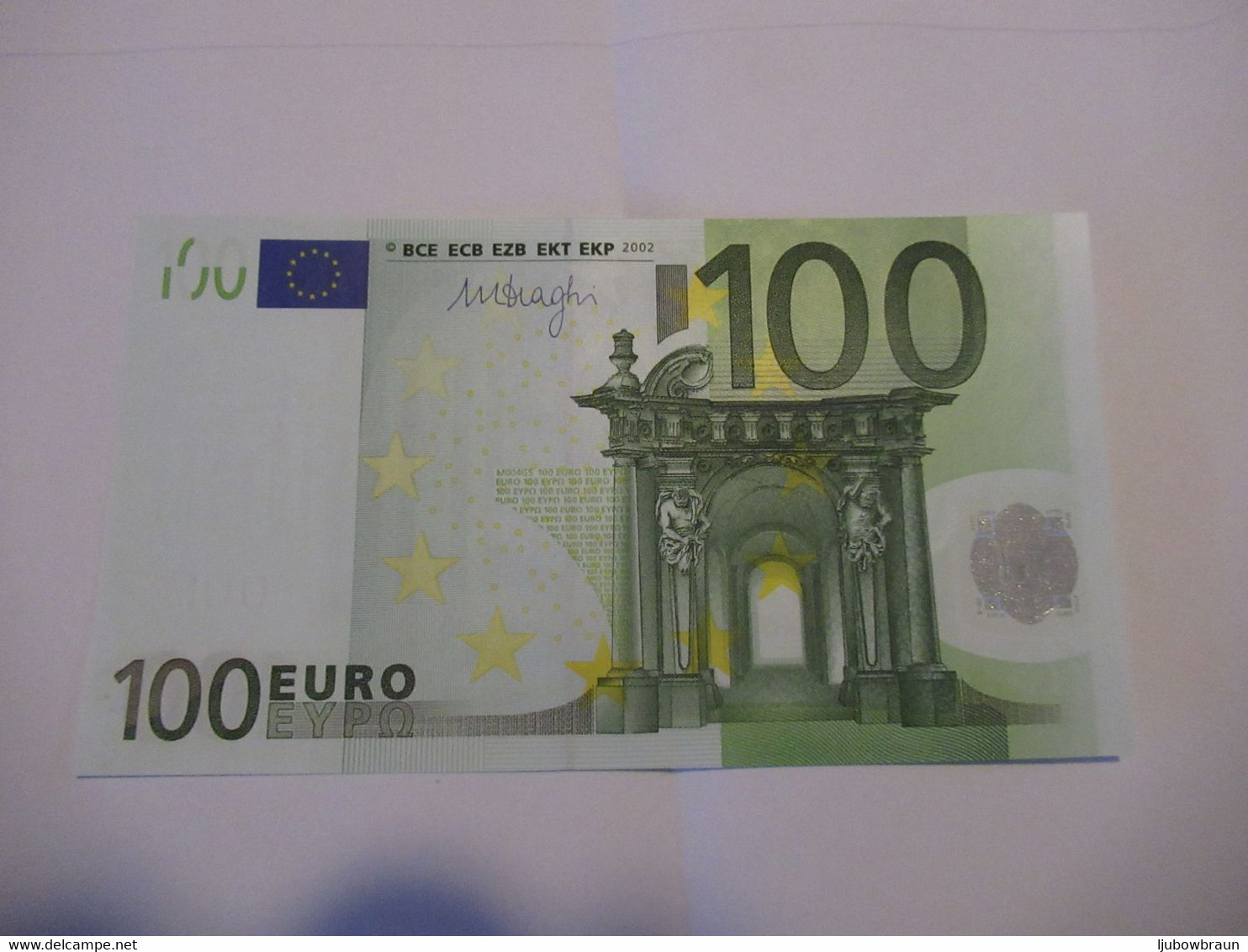 100 Euro-Schein V (M004), Draghi, Unc. - 100 Euro