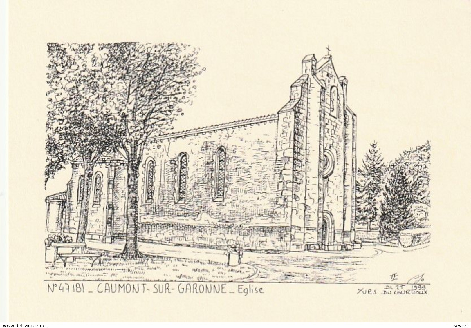 CAUMONT SUR GARONNE. - Eglise . YVES DUCOURTIOUX EDITEUR - Other & Unclassified