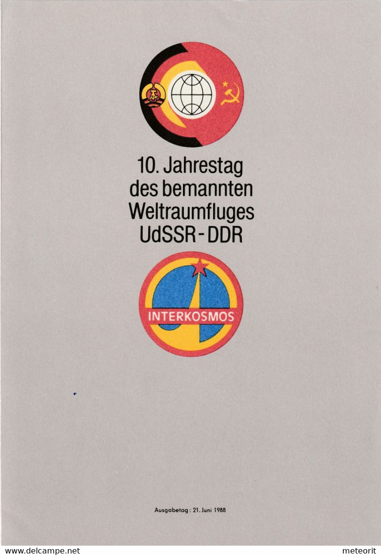 ERSTTAGSBLATT ETB 1/1988 Mit MiNr. 3170-3172, Gestempelt 1085 BERLIN 21.06.88 -11 "Morgenröthe-Rautenkranz" - 1e Jour – FDC (feuillets)