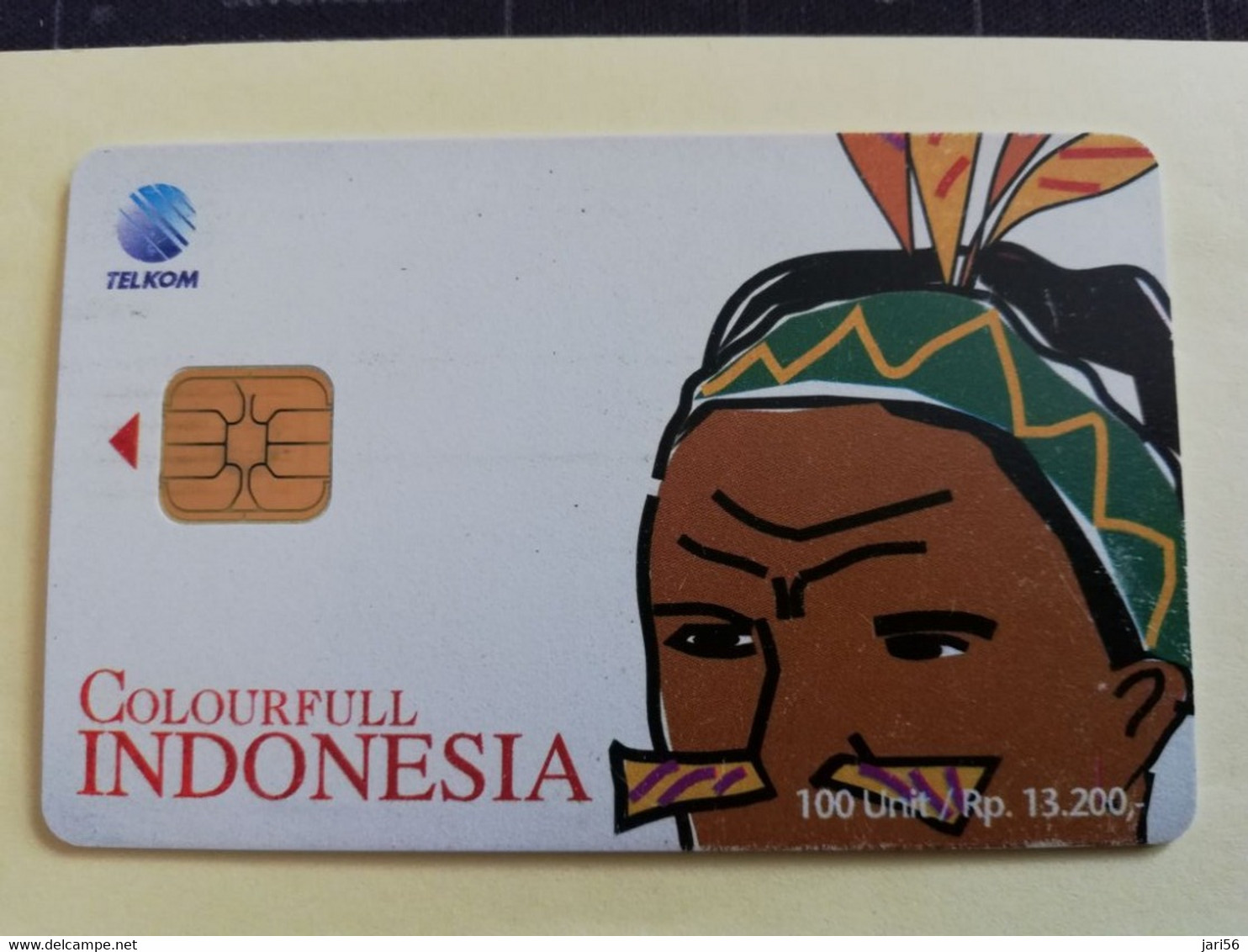 INDONESIA CHIPCARD 100  UNITS    COLOURFULL INDONESIA        Fine Used Card   **3890 ** - Indonesië