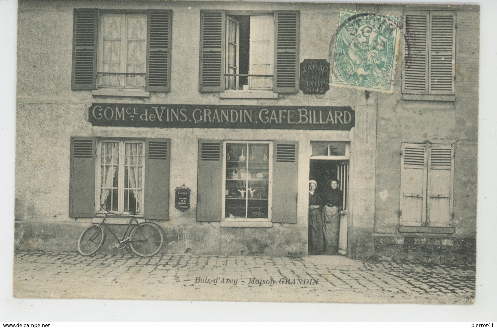 BOIS D'ARCY - Maison GRANDIN - COMMERCE DE VINS - Café Billard - Bois D'Arcy