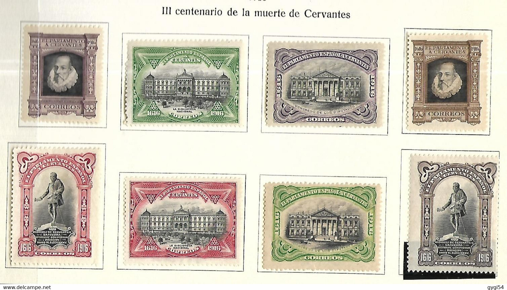 Espagne  Timbres De Service 1916   Cat Yt N°  12 à 19  N* MLH - Officials