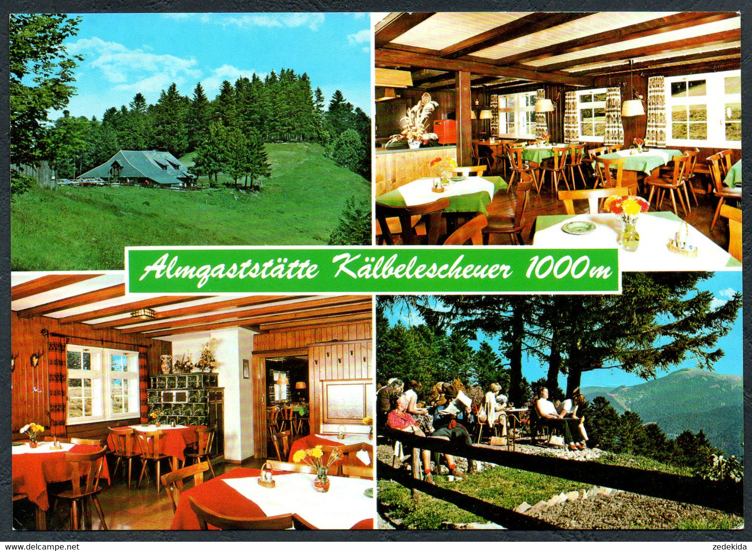 C0655 - Münstertal Schwarzwald - Alm Gaststätte Kälbelescheuer - Schöning - Münstertal