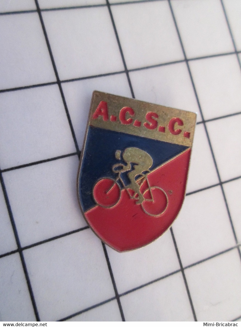 216A Pin's Pins / Beau Et Rare / THEME : SPORTS / CYCLISME CLUB ACSC - Cyclisme