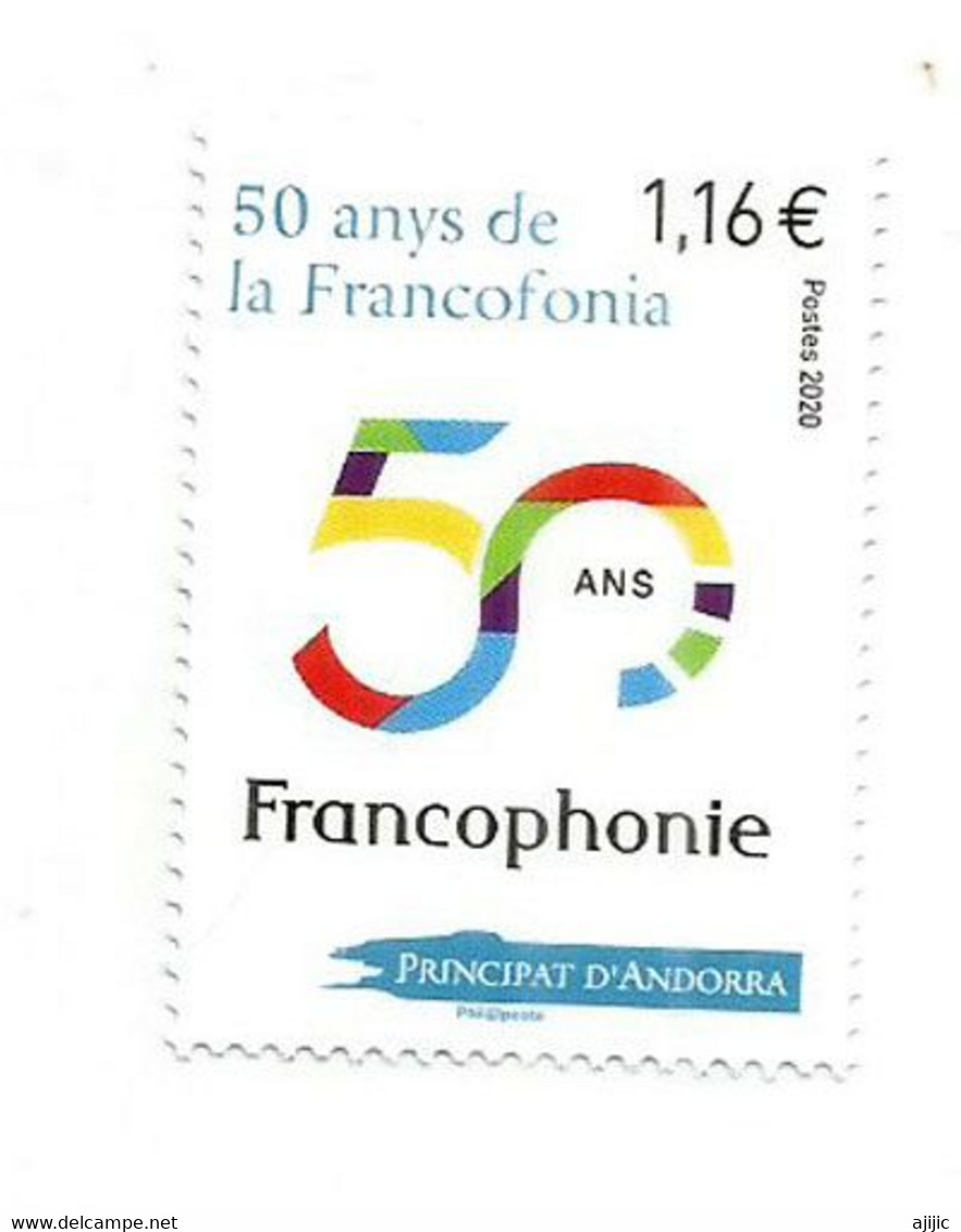 La Lengua Francesa: Organización Internacional De La Francophonie. 50 Aniversario, 2020, Cancelado,sello Nuevo ** - Unused Stamps