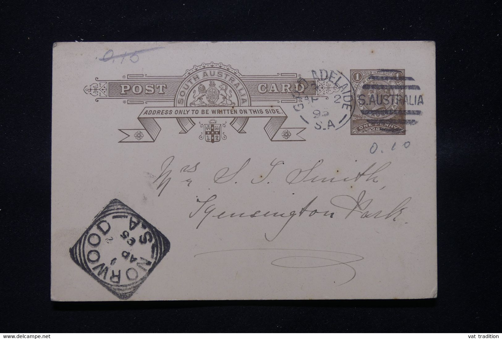 SOUTH AUSTRALIA - Entier Postal De Adelaïde En 1895 Avec Cachet De Norwood - L 78812 - Briefe U. Dokumente