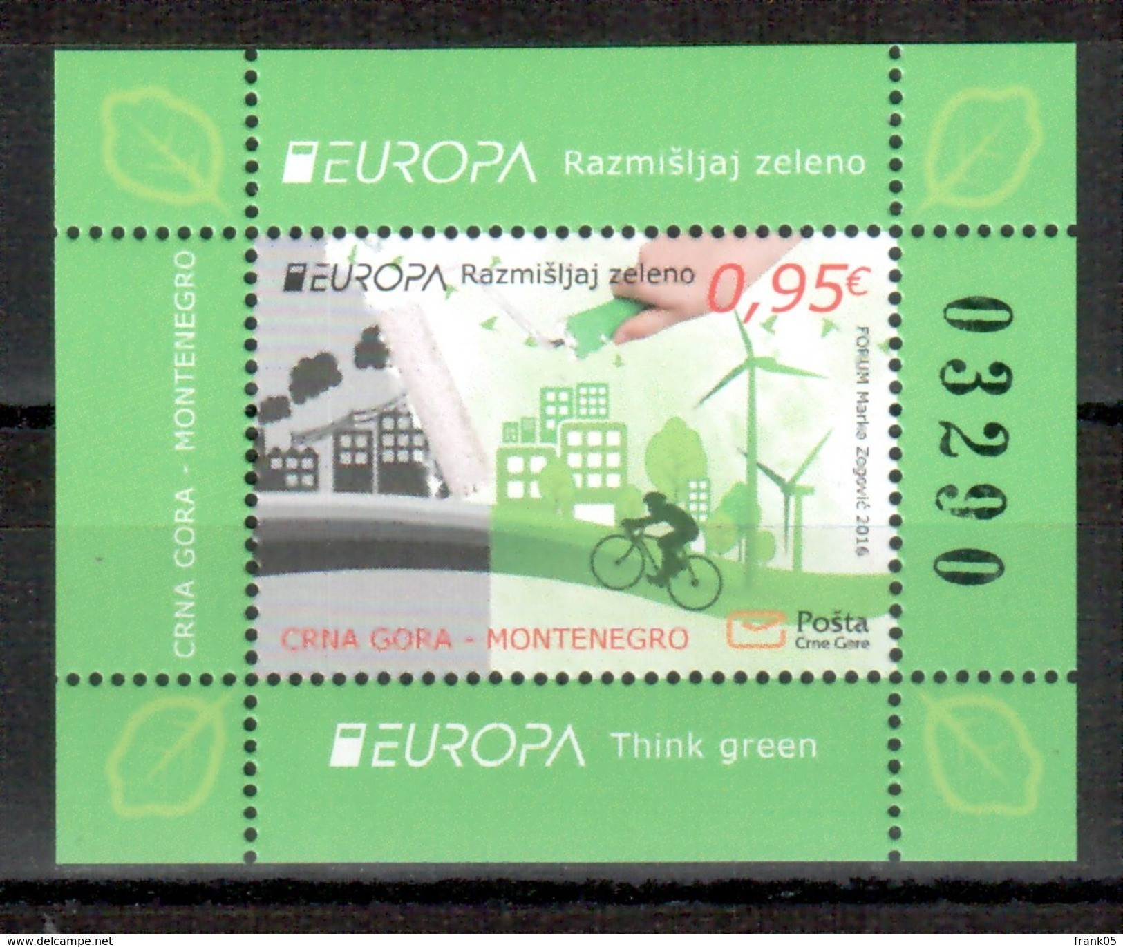 Montenegro / Crne Gore 2016 EUROPA Block / Souvenir Sheet ** - 2016
