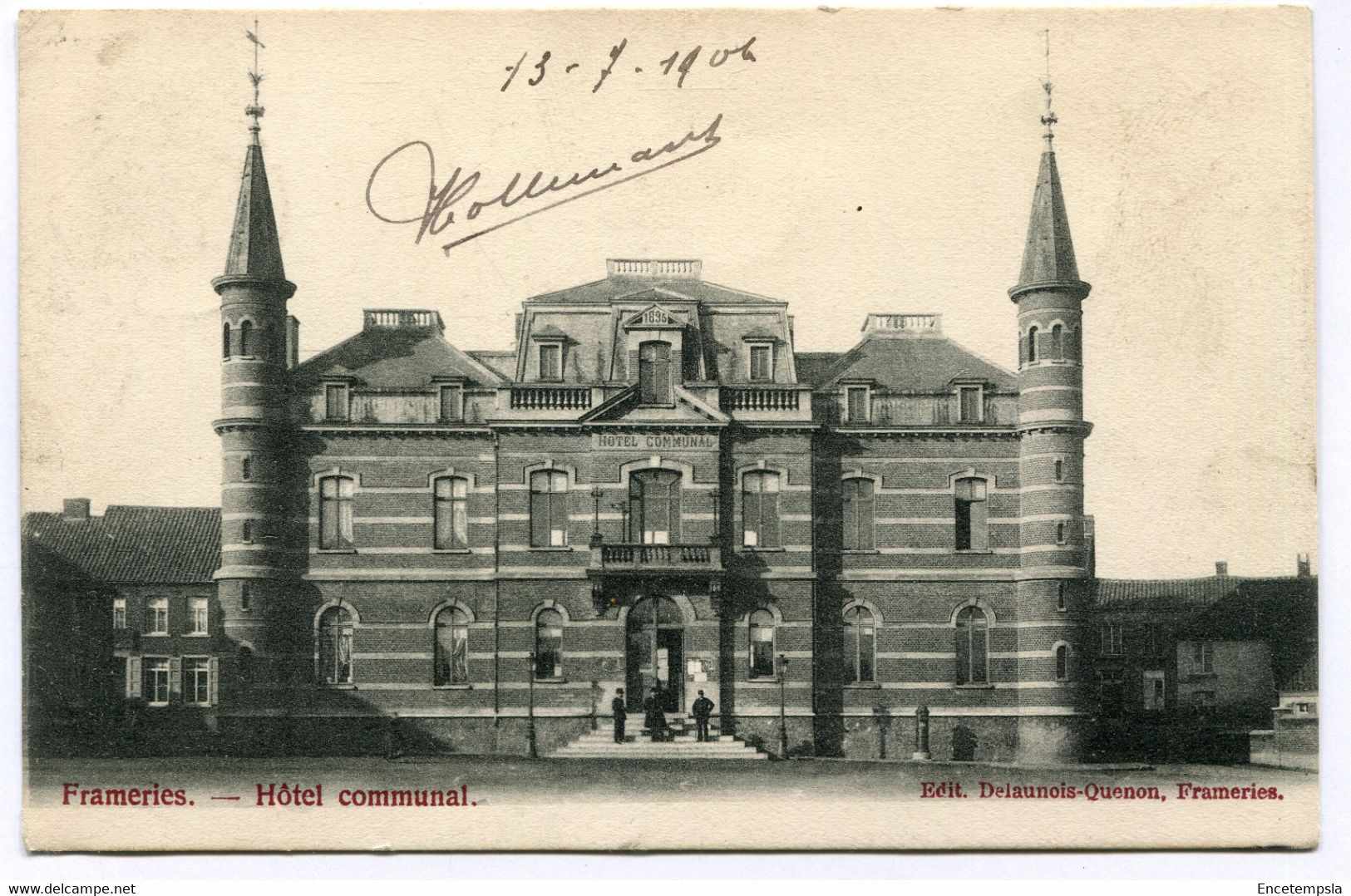 CPA - Carte Postale - Belgique - Frameries - Hôtel Communal - 1904  (DG14919) - Frameries