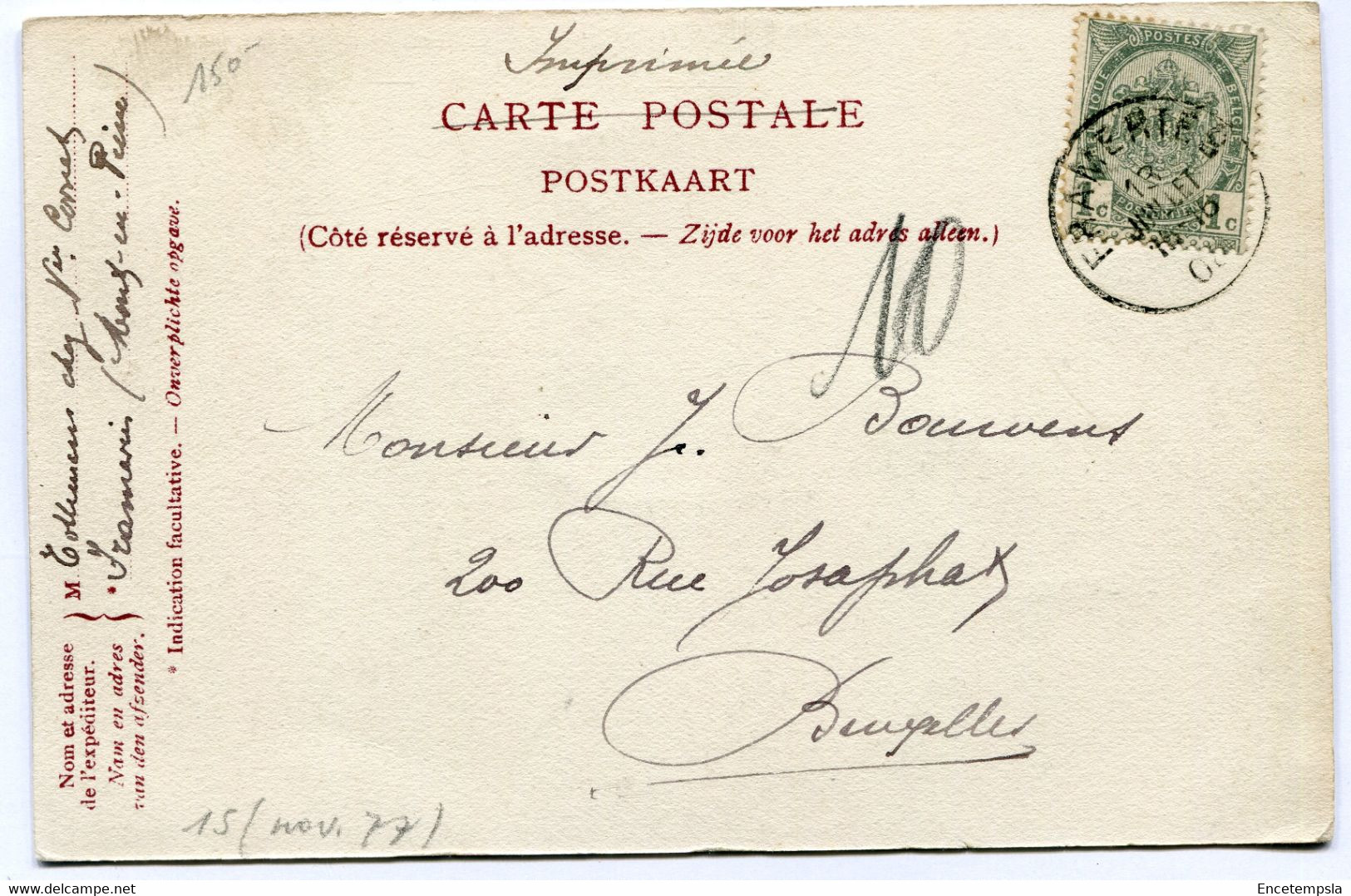 CPA - Carte Postale - Belgique - Frameries - Hôtel Communal - 1904  (DG14919) - Frameries