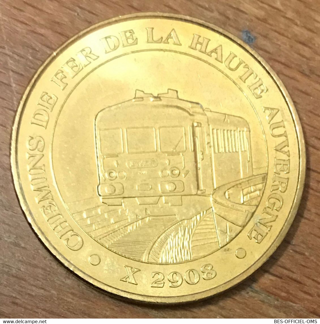 15 CHEMINS DE FER DE LA HAUTE AUVERGNE X 2908 TRAIN MDP 2013 MÉDAILLE MONNAIE DE PARIS JETON TOURISTIQUE MEDALS TOKENS - 2013