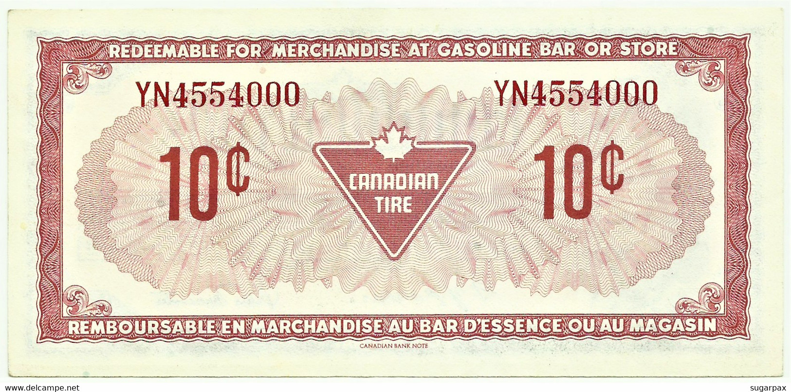 CANADA - 10 Cents - ND - Cash Bonus - CANADIAN TIRE CORPORATION LIMITED - Kanada