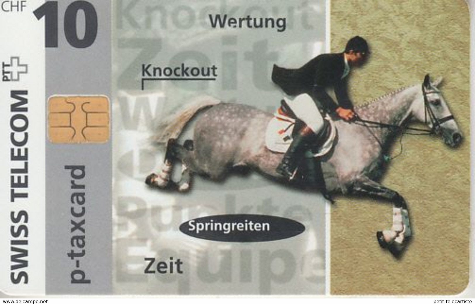 SWITZERLAND - PHONE CARD - TAXCARD PRIVÉE. CHIP ***  SPORT & CHEVAL  *** - Switzerland