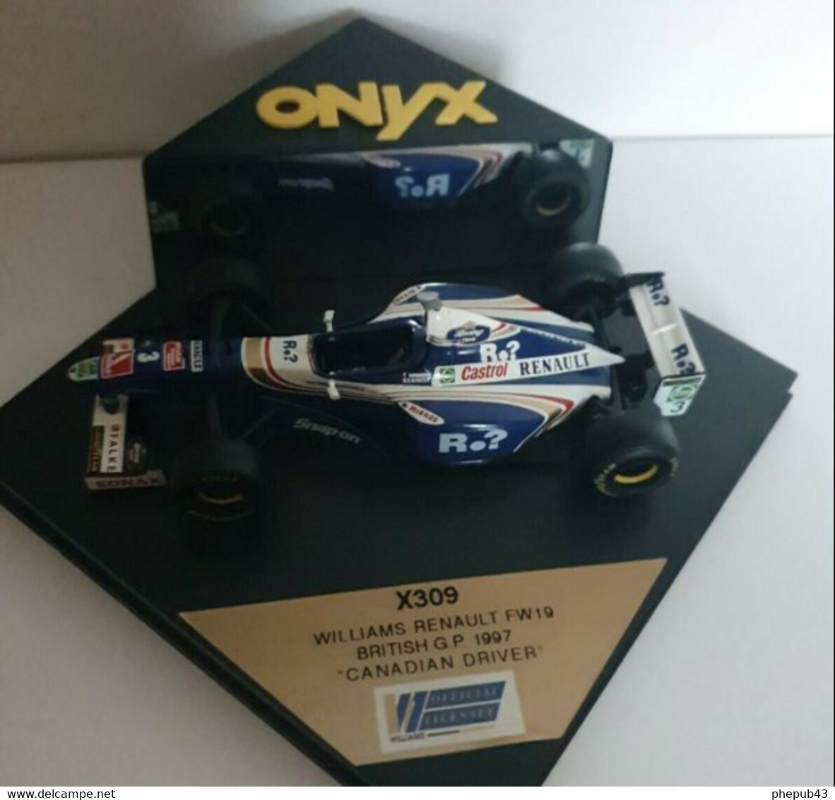 Williams Renault FW19 - Jacques Villeneuve - FI G-B 1997 #3 - Onyx - Onyx