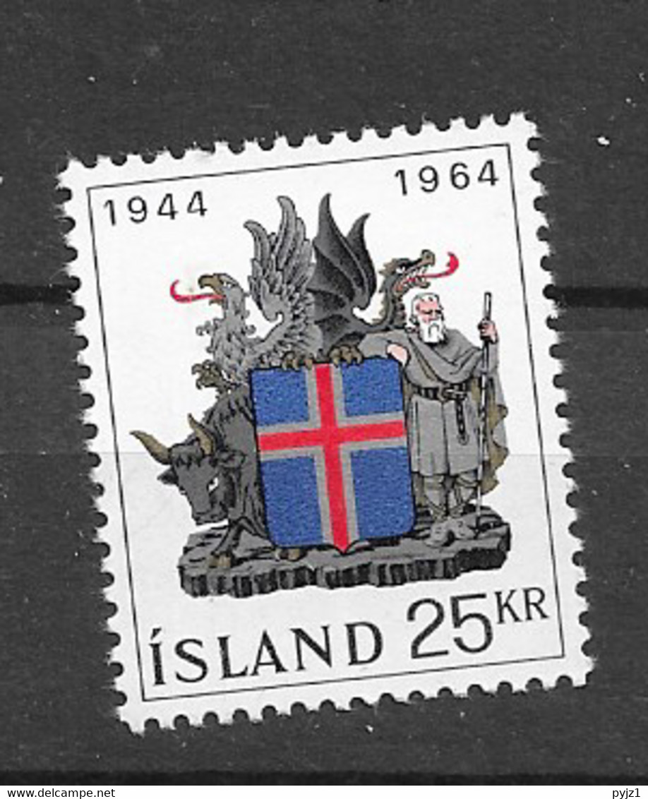 1964 MNH Iceland, Island, Mi 380 - Unused Stamps