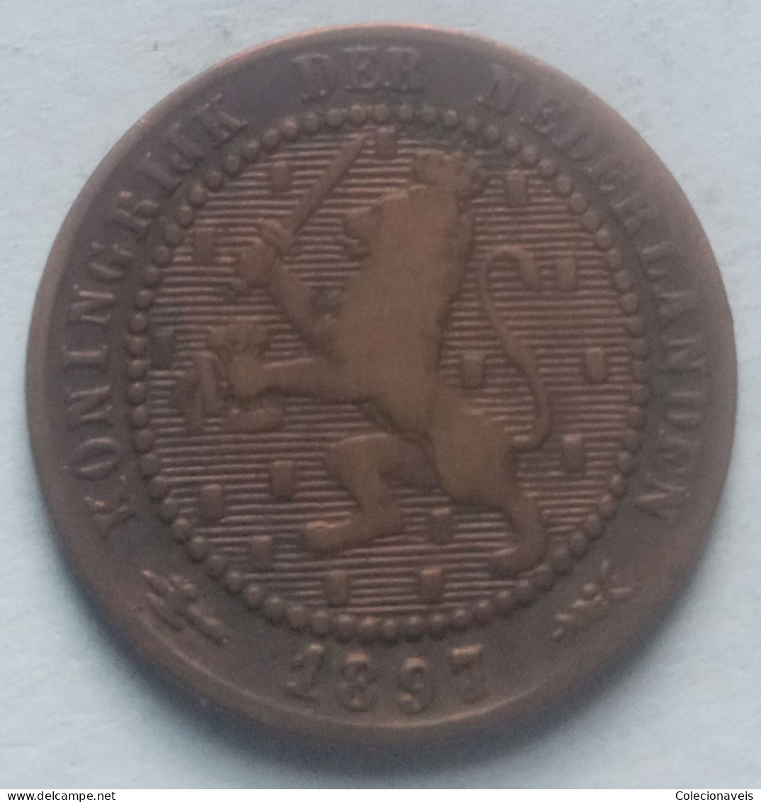 S-1 Cent 1897 Paises Baixos Rare - 1 Cent