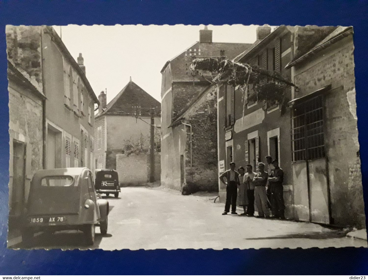 SAINT CYR LA RIVIERE  CITROEN 2 CV VOITURE PUBLICITAIRE STUDIO RAMEAU ETAMPES CAFE PRESSE OUVRIER  KERMESSE ?? - Otros & Sin Clasificación